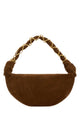 Saint Laurent Brown Suede Amalia Shoulder Bag