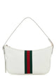 Gucci White Leather Small Lunetta Shoulder Bag