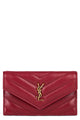 Saint Laurent Leather Cardholder With Logo