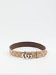 Gucci Brown Polyester Cotton Belt