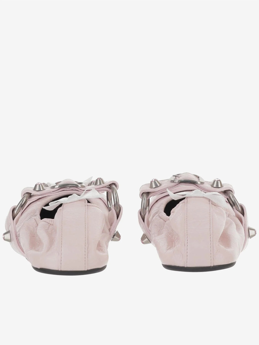 Balenciaga Pink Leather City Ballerinas