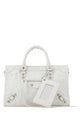 Balenciaga White Leather Small Le City Handbag