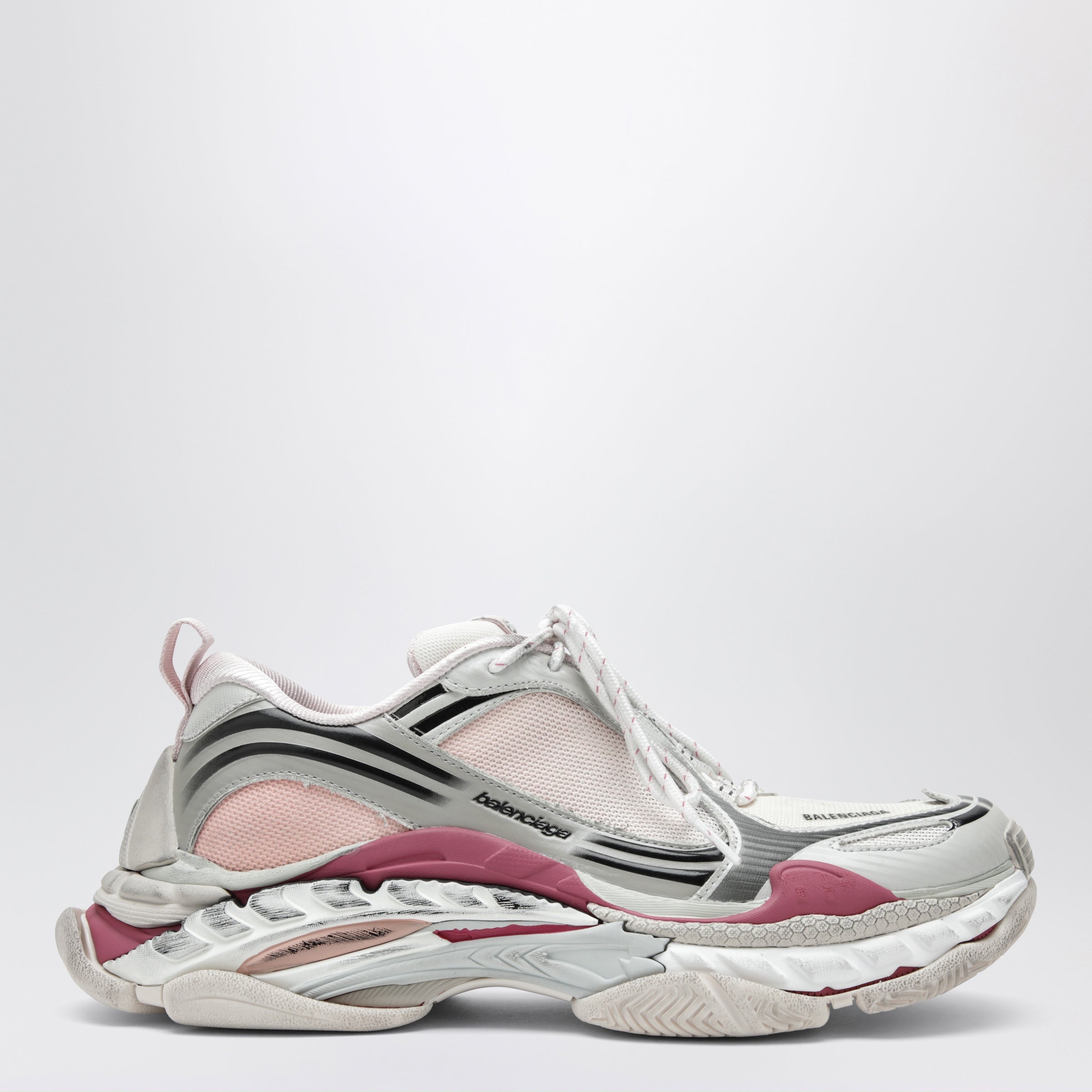Balenciaga Triple S.2 Gradient Sneakers In Gradient Purple Polyurethane