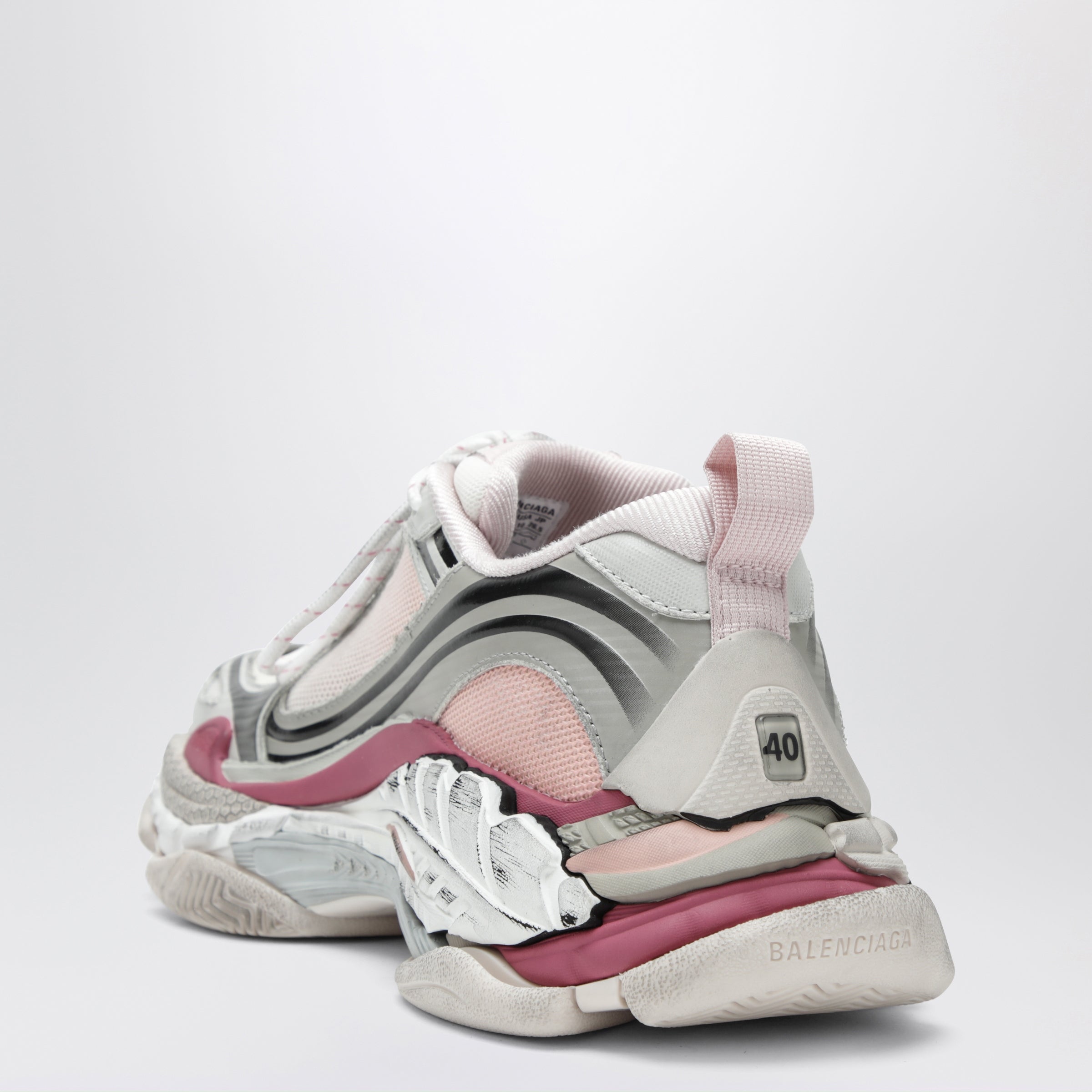Balenciaga Triple S.2 Gradient Sneakers In Gradient Purple Polyurethane