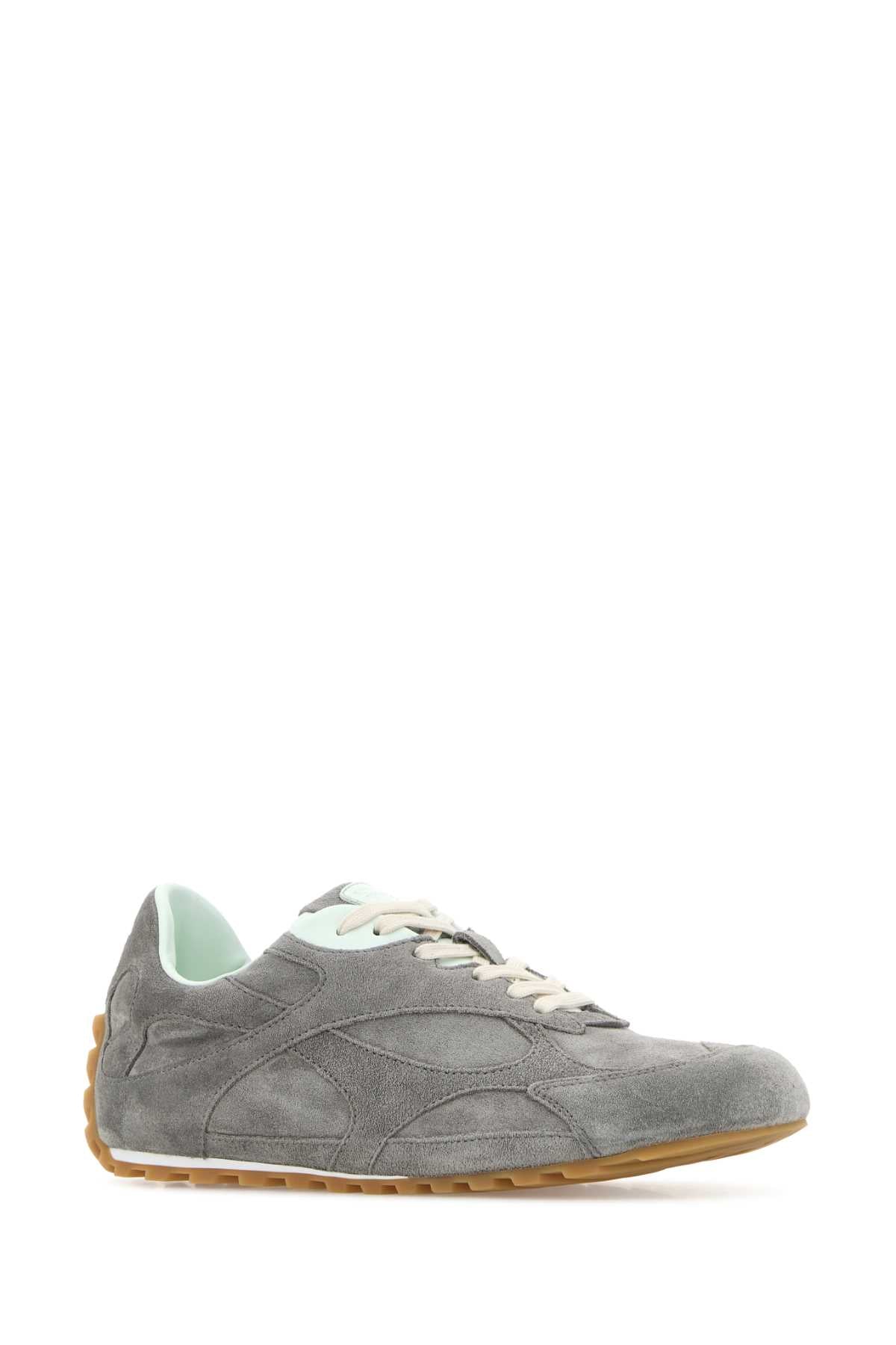 Bottega Veneta Grey Suede Orbit Flash Sneakers