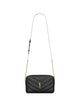 Saint Laurent Black Leather Loulou Crossbody Bag