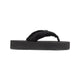 Balenciaga Jet Lag Thong Sandals In Black Satin