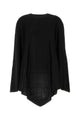 Balenciaga Black Stretch Viscose Blend Cape