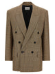Saint Laurent Prince Of Wales Houndstooth Blazer