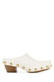 Bottega Veneta White Leather Gondola Mules