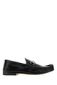 Gucci Black Leather Flat Shoes