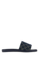 Gucci Gg Denim Slider Sandal In Flurry Blue