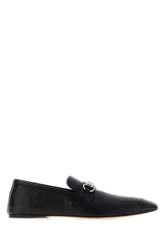 Gucci Black Leather Ragazzo Loafers