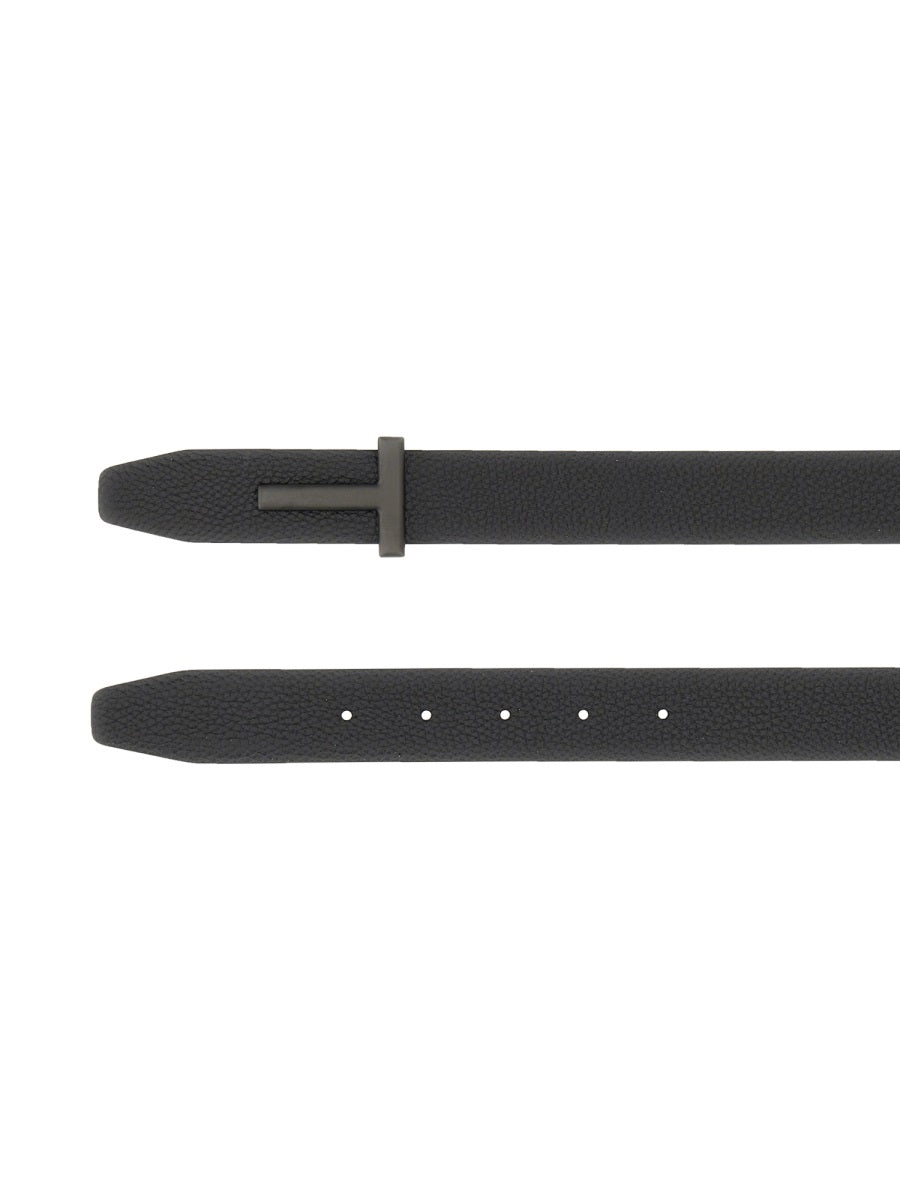 Tom Ford Cintura Con Fibbia "T"