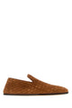 Bottega Veneta Caramel Suede Palazzo Loafers