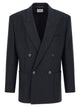 Saint Laurent Pinstriped Double-Breasted Blazer