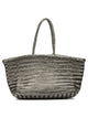 Dragon Difussion  Silver Buffalo Calf Leather Shoulder Bag