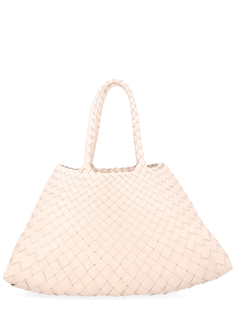 Dragon Difussion Beige Leather Shoulder Bag