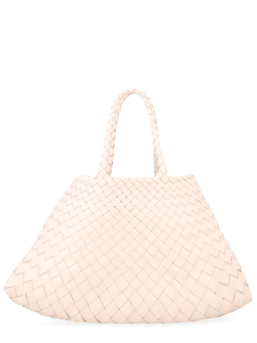 Dragon Difussion Beige Leather Shoulder Bag