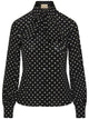Valentino Black Silk Print Shirt