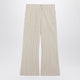Valentino Ivory Trousers With Floral Pattern