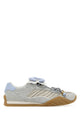 Fendi Light Blue Suede And Fabric Fendi  Wave Sneakers