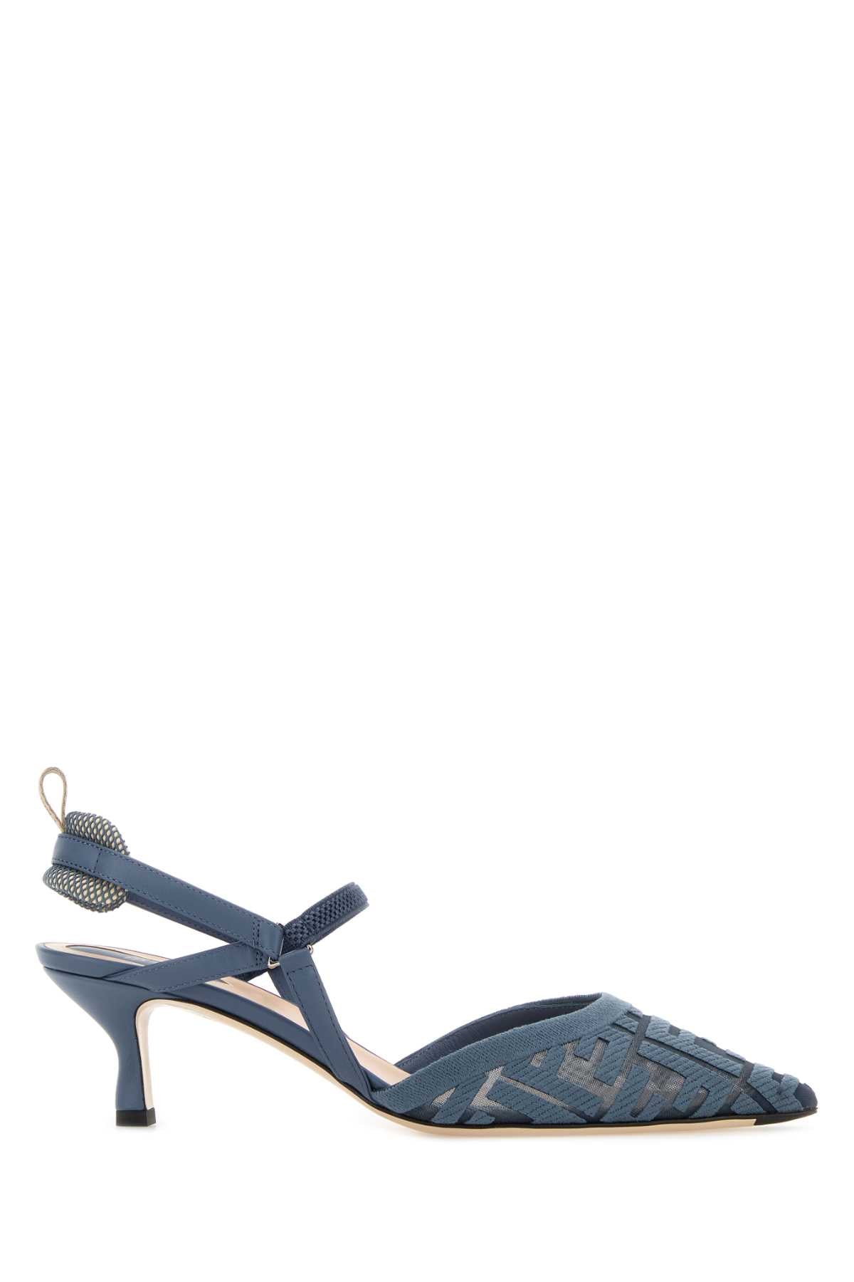 Fendi Cerulean Blue Mesh Colibrã¬ Lite Pumps