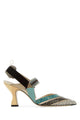 Fendi Multicolor Leather Colibrã¬ Pumps
