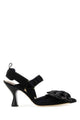Fendi Black Mesh Colibrã¬ Pumps