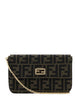 Fendi Embroidered Jacquard Tube Wallet