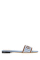 Fendi Sunshine Logo-Patch Sandals