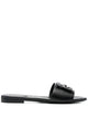 Fendi Baguette Leather Slides