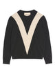 Valentino Black Wool Crewneck Sweater
