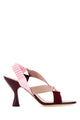 Fendi Iconic Colibrì Leather And Fabric Sandals