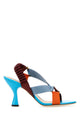 Fendi Multicolor Fabric Colibrã¬ Iconic Sandals