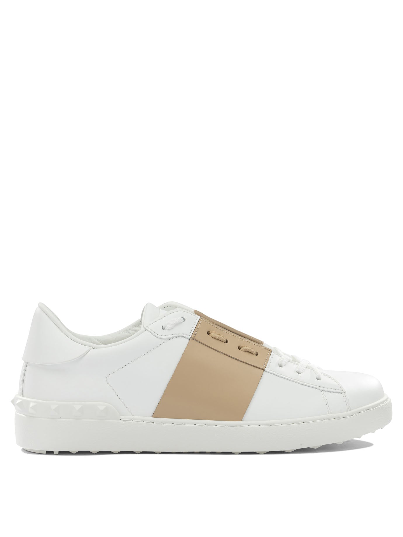 Valentino Garavani White Calf Leather Sneakers