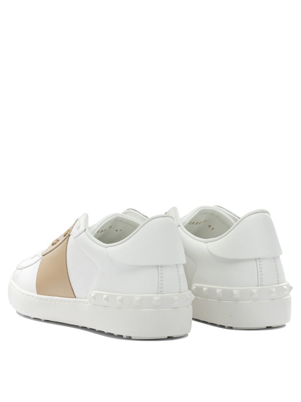 Valentino Garavani White Calf Leather Sneakers