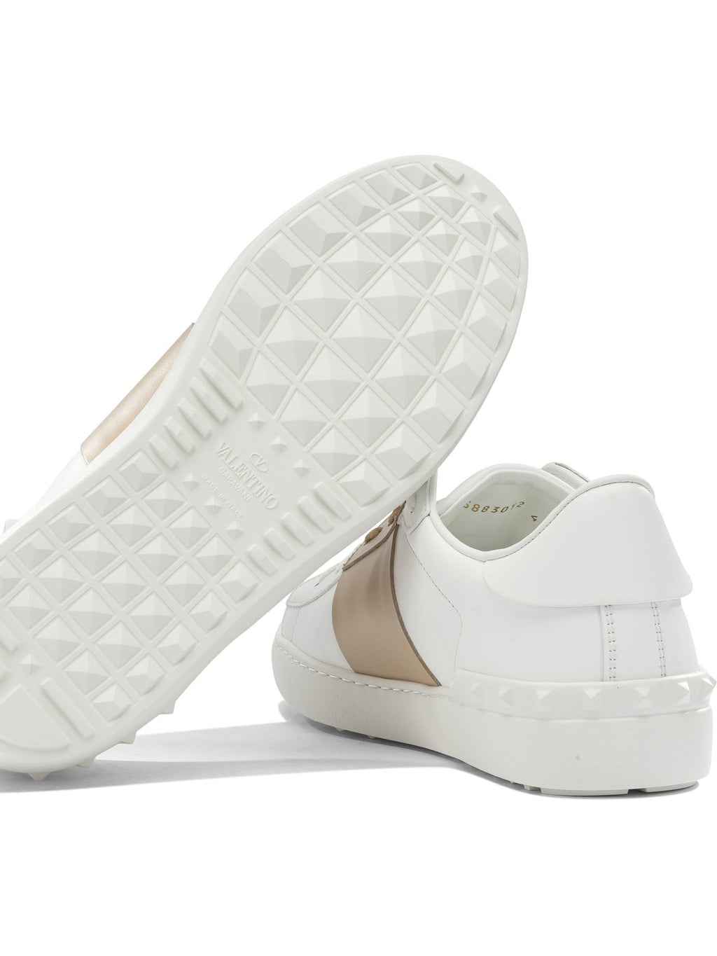 Valentino Garavani White Calf Leather Sneakers
