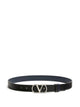 Valentino Black Leather Reversible Belt
