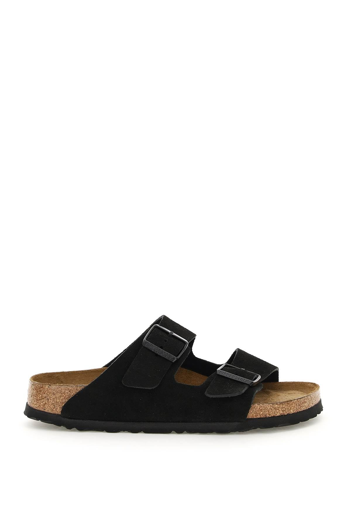Birkenstock Black Suede Arizona Slippers