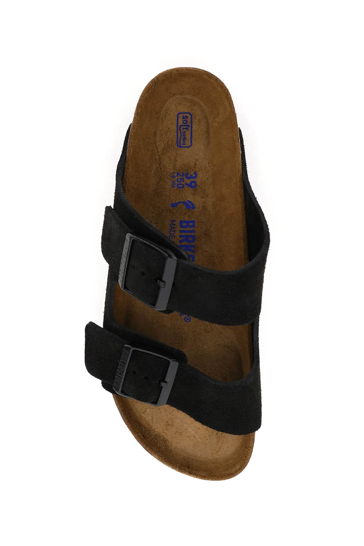 Birkenstock Black Suede Arizona Slippers