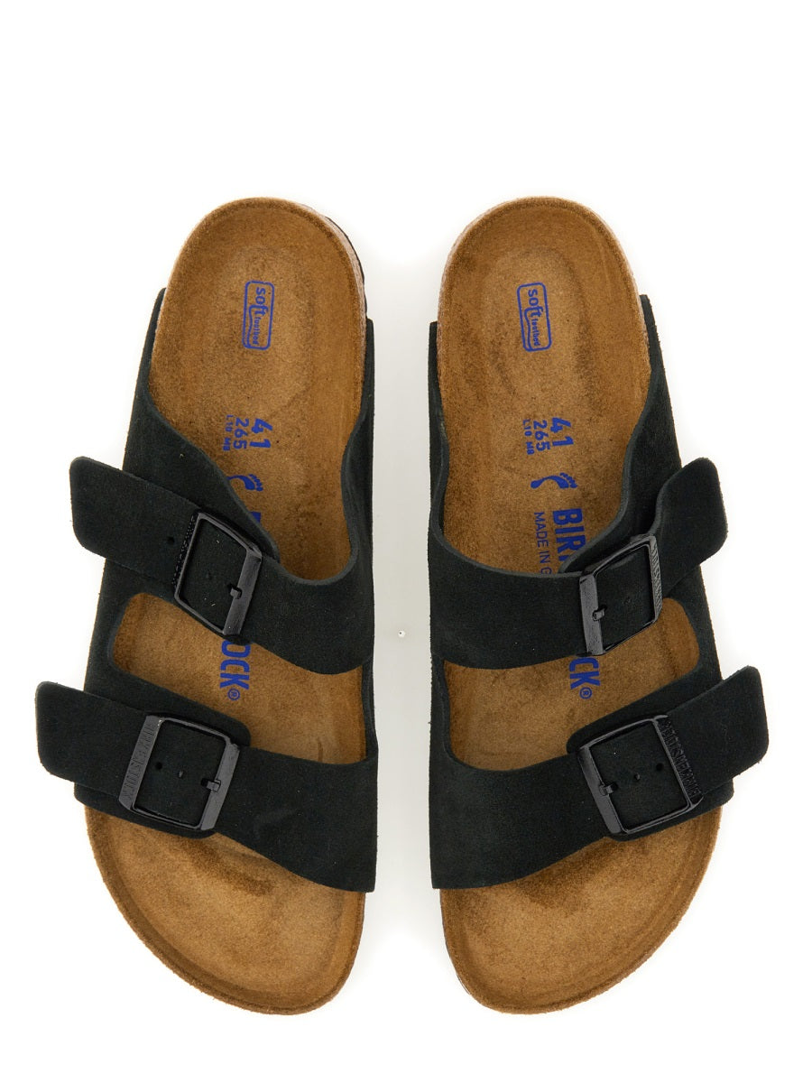 Birkenstock Black Suede Arizona Slippers