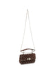 Valentino Garavani Rockstud Spike Bag In Brown Suede