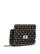 Valentino Garavani Mini Rockstud Spike Top Handle Bag In Black Leather