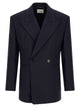 Saint Laurent Felted Wool Gabardine Blazer Jacket