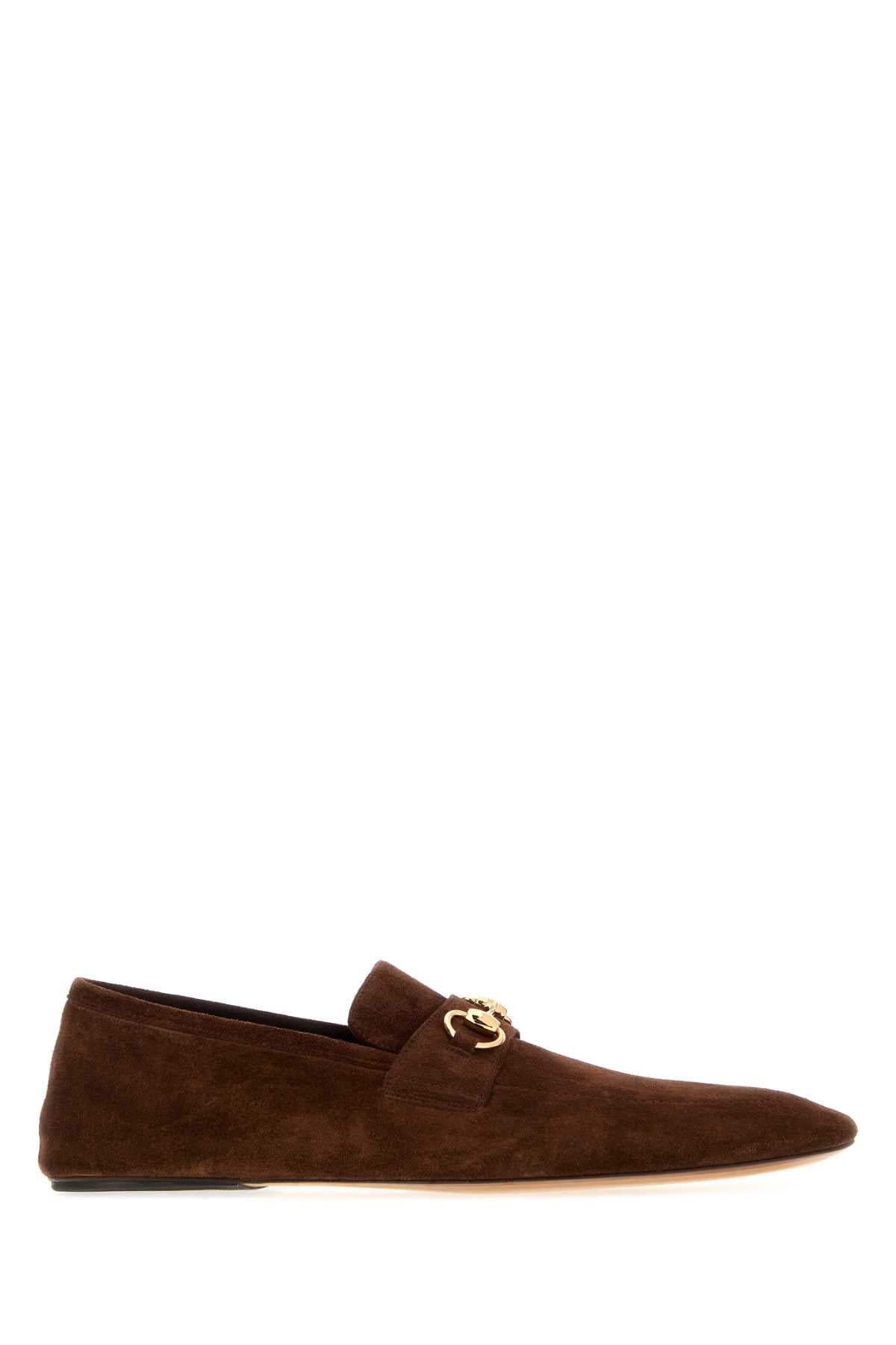 Gucci Brown Suede Ragazzo Loafers