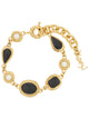 Saint Laurent Gold Metal Bracelet
