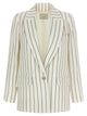 Peserico Pinstripe Twill Blazer