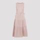 Peserico Sleeveless Midi Dress In Stretch Cotton