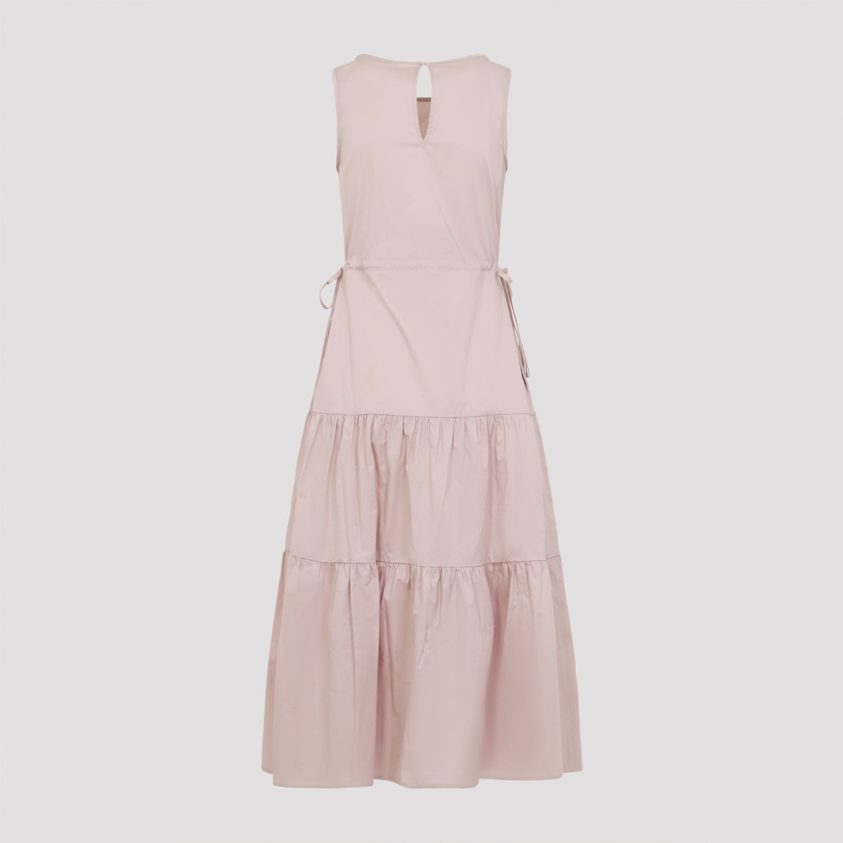 Peserico Sleeveless Midi Dress In Stretch Cotton